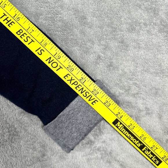 Adrienne Vittadini Navy Knit Blazer Cardigan Women’s Large Soft Office Sweater - Picture 10 of 10